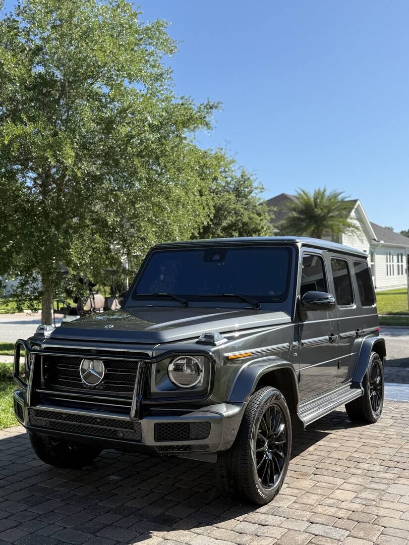 Black Mercedes G-Wagon after detailing
