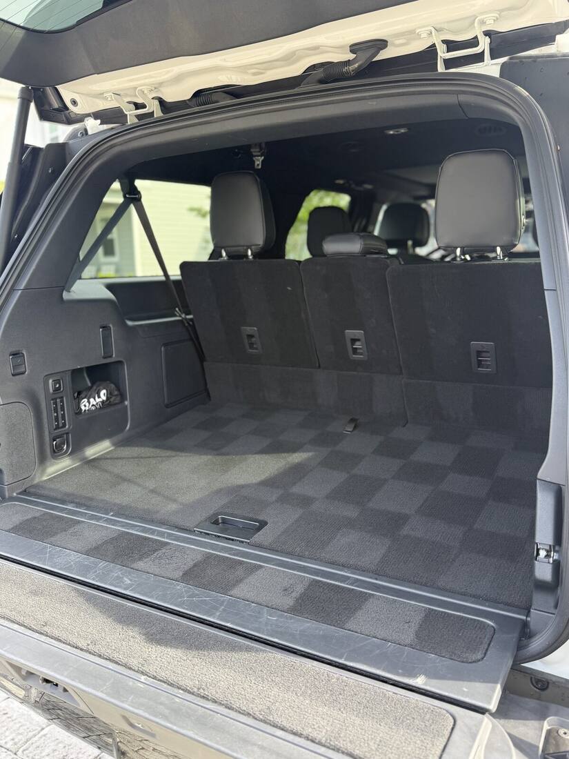 SUV cargo area deep cleaned